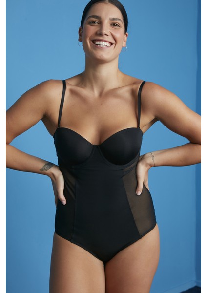 Siyah Premium Bodysuit Korse fiyatları