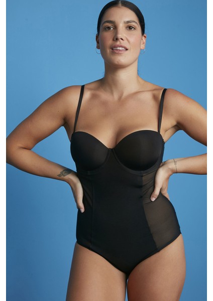 Siyah Premium Bodysuit Korse indirimleri