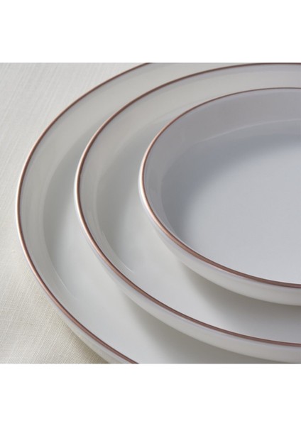 Bilbao Bone Porselen 16 Parça 4 Kişilik Beyaz Desenli Modern Tasarımlı Zarif Yemek Takımı modelleri