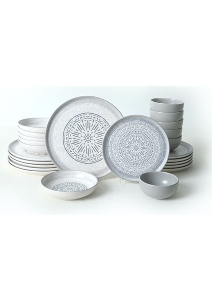 Stone Nordic Yemek Takımı 24 Parça 6 Kişilik 21426-27