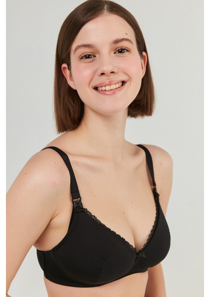 #hiççamaşırı Balensiz Mama Anne Siyah Emzirme Sütyeni modelleri