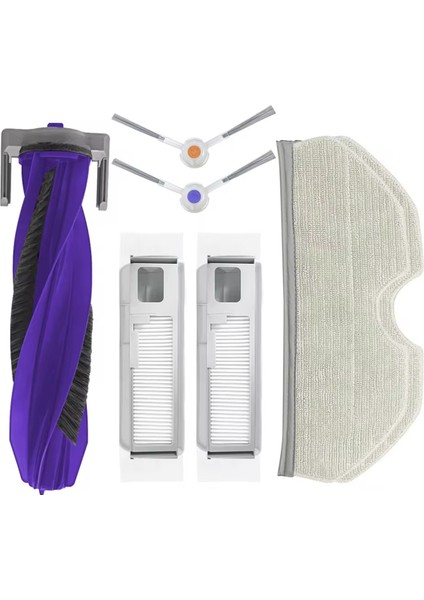 Narwal Freo x Için Robot Vakum Süpürge Silindir Yan Fırçası Hepa Filtre Mop Rag Aksesuar (Yurt Dışından)