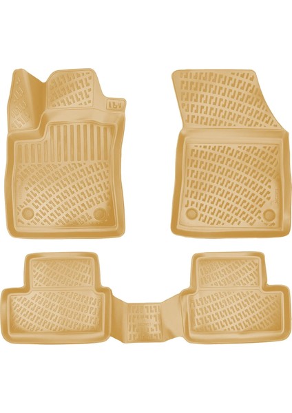 Renault Megane 4 2016 Sonrası 3D Havuzlu Paspas Bej