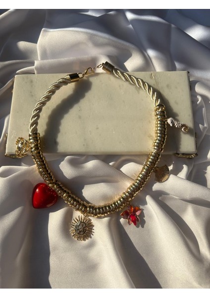 Halat Detaylı Charm Kolye fiyatları