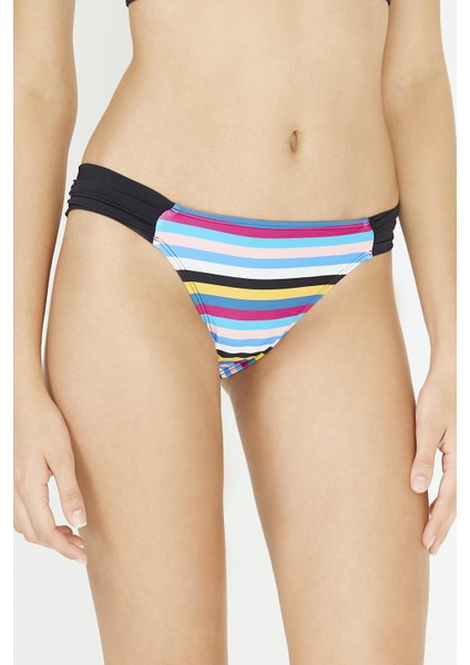 Çizgili Zigzag Hipkini Bikini Altı