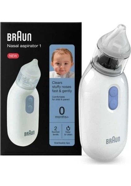 Bna 100 Burun Aspiratörü - Bebeğiniz Için Nazik ve Güvenli Temizlik, Bpa Içermez, Taşınabilir Tasarım, 1 Adet