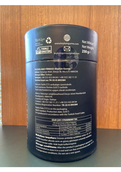 Çilek Çayı Gerçek Meyve Taneleri 250 G fiyatları