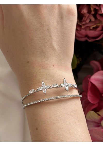 Lotus Çiçekli Ayarlanabilir Bileklik