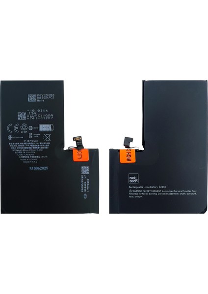 iPhone 14 Pro Max Uyumlu 4300 Mah Batarya