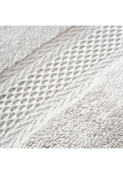 Auraline 3'lü Havlu Seti Organik Pamuk Gri