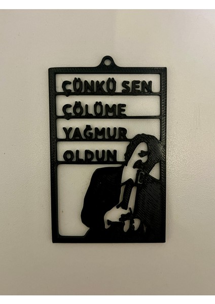 Araç Dikiz Aynası Süsü - Çünkü Sen Çölüme Yağmur Oldun Yazılı fiyatları