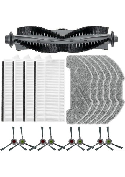 Airrobo P30 Robot Vakum Süpürge Ana Yan Fırça Hepa Filtre Mop Bez Aksesuarları (Yurt Dışından)