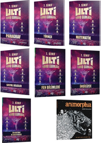 2026 Ulti 7. Sınıf Tüm Dersler Soru Bankası Seti (8 Kitap)