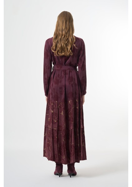 Fermuar Detaylı Cupro Elbise