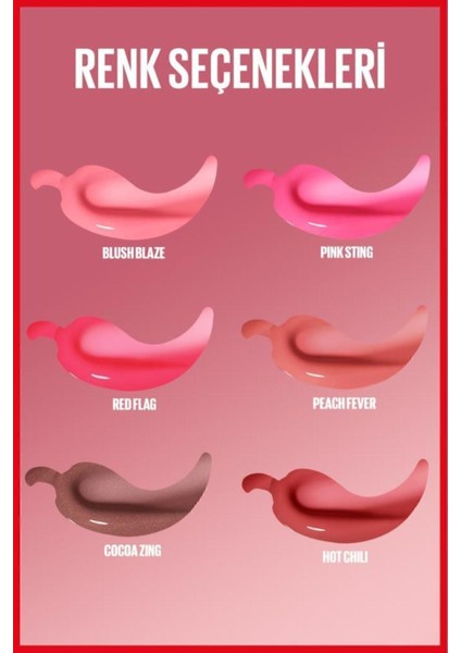 Peach Fever Dudak Parlatıcısı 5,4 ml Parlak Bitiş Uzun Süre Kalıcı Dolgun Etki