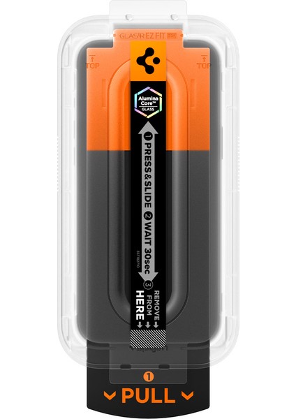 iPhone 17 Pro Max / 16 Pro Max ile uyumlu Cam Ekran Koruyucu AluminaCore™ iyonlaştırılmış Güçlendirilmiş Cam Teknolojisi Anti-Dust Uygulama Kolay Kurulum Glas.tR EZ Fit Pro HD - AGL10095 modelleri