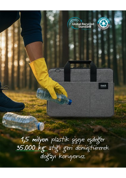 MCC-704 15.6" City Fit Notebook Çantası Gri