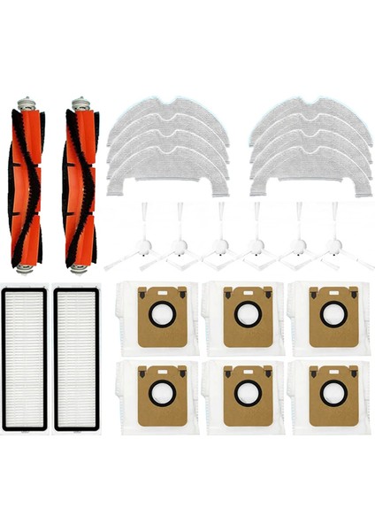 Dreame Bot D10 Plus RLS3D Robot Süpürge Ana Yan Fırça Hepa Filtre Paspas Bezi Yedek Parçaları (Yurt Dışından)