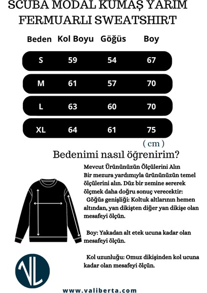 Scuba Modal Kumaş Relaxed Fit Yarım Fermuarlı Polo Yaka Erkek Sweatshirt - Siyah