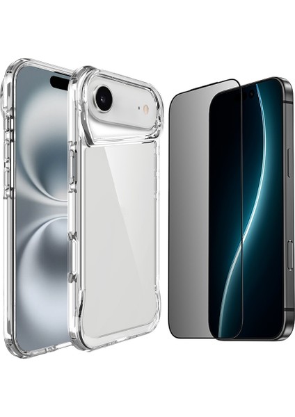 iPhone 17 Air Kılıf Zore T-Max Kapak + Hayalet Ekran Koruyucu