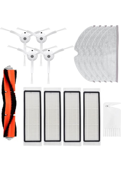Xiaomi Mijia SDJQR01RR 1s / S50 S55 T6 T7 P50 Robot Süpürge Parçaları Için 15 Adet Ana Yan Fırça Filtre Paspas Bezi (Yurt Dışından) indirimleri