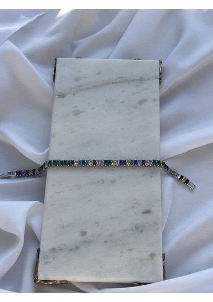 Renkli Su Yolu Gümüş Bileklik fiyatları