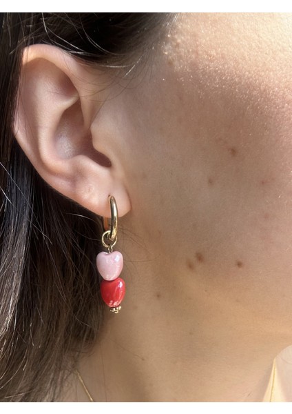 Renkli Çoklu Charm Küpe