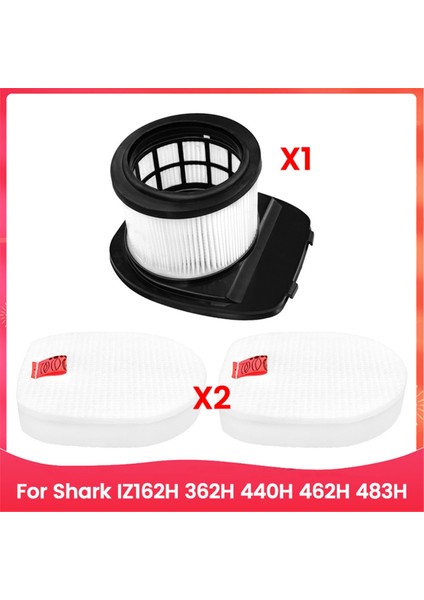 Shark IZ162H 362H 440H 462H 483H Elektrikli Süpürge Aksesuarlarının Değiştirilmesi Için 3 Adet Vakum Filtresi Kiti (Yurt Dışından)