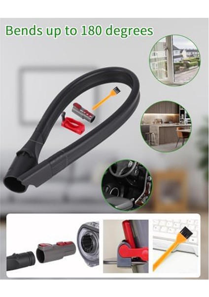 Esnek Bağlantı Uzatma Hortumlu Dyson V15, V11, V10, V8, V7 Elektrikli Süpürge Için Yedek Hortum Bağlantı Parçası (Yurt Dışından) fırsatları