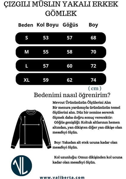 Çizgili Müslin Kumaş Yakalı Erkek Gömlek - Bej