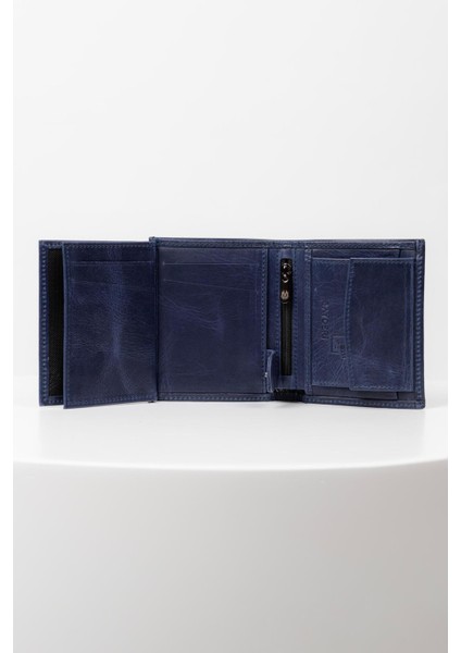 Erkek Cüzdan Hakiki Deri RFID Korumalı Bozuk Para Bölmeli Şık Minimalist Günlük Tasarım