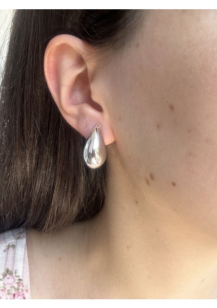 Gümüş Damla Küpe