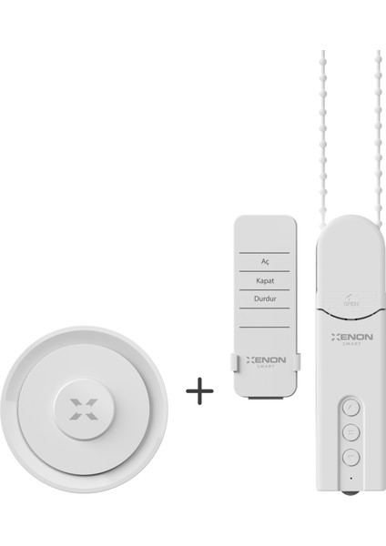 Zigbee Bağlantılı Perde Motoru Uzaktan Kumandalı ve Zigbee 3.0 & Wi-Fi & Ble Akıllı Ev Gateway Hub Seti