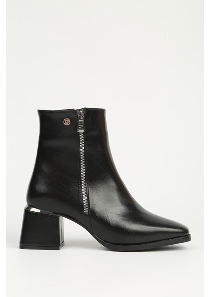 Siyah Fermuarlı Yarım Bot PC-54971