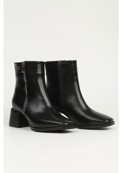 Siyah Fermuarlı Yarım Bot PC-54971 fiyatları