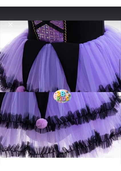 Kuromi Işıklı Elbise Kostüm Kuromi Saat Kuromi Saç Kuromi Taç 4 Lü Set Doğum Günü Parti Düğün Davet fiyatları