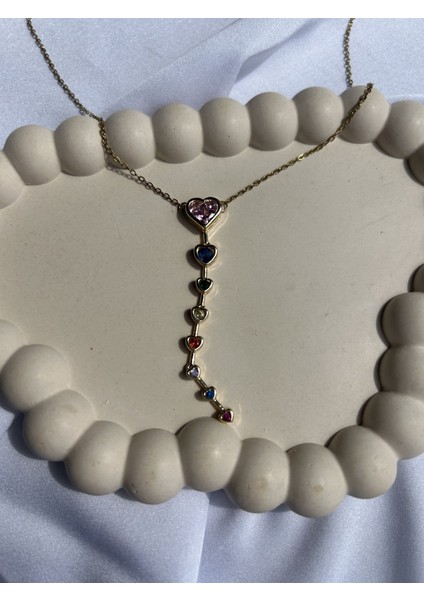 Renkli Kalp Y Kolye fiyatları