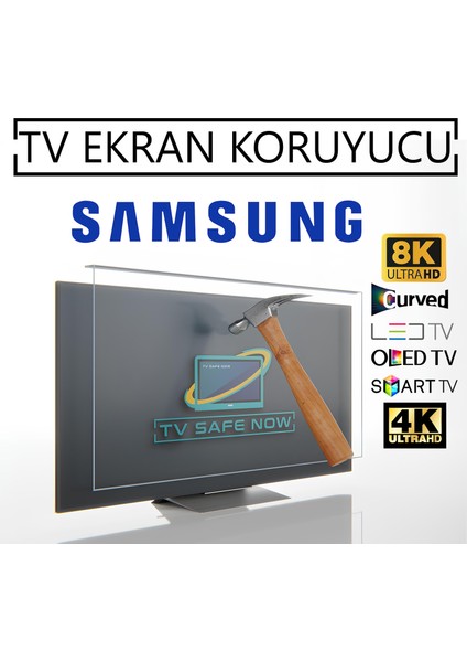 Samsung 49'' İnç 124 Ekran Televizyonlar İçin Uyumlu Tv Ekran Koruyucu