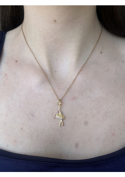 Gold Balerin Kolye