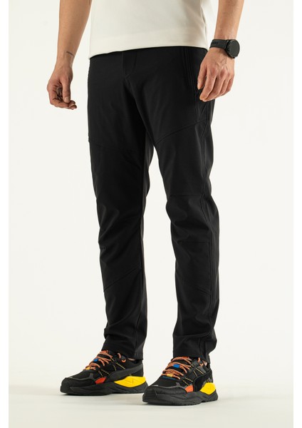 Erkek Siyah Nefes Alan Likralı 4 Cepli Outdoor Pantolon modelleri