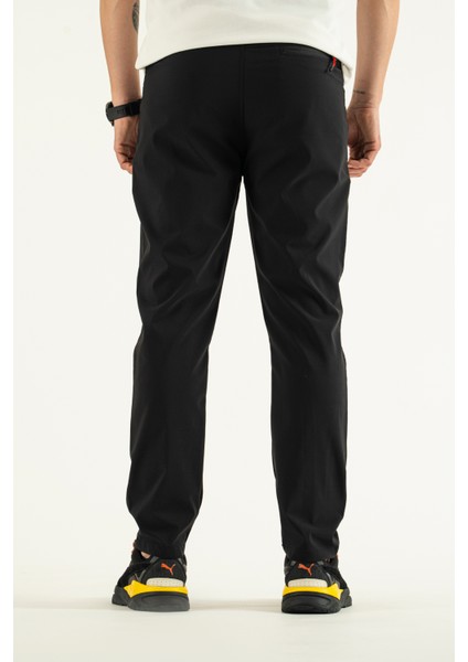 Erkek Siyah Nefes Alan Likralı 4 Cepli Outdoor Pantolon fırsatları