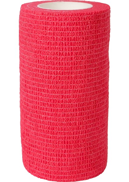 Kendinden Yapışkanlı Elastik Bandaj 10CM X4,5mt Kırmızı 1 Adet