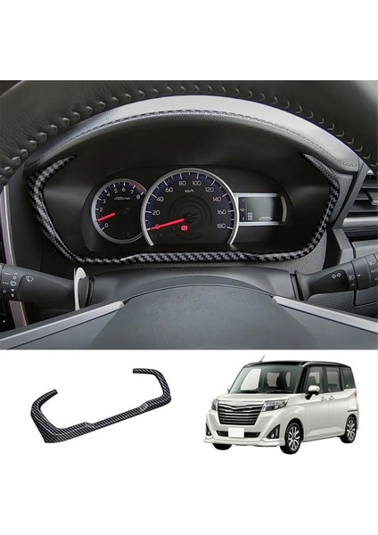 Araba Gösterge Paneli Çerçeve Trim Sticker Toyota Roomy 2022 Rhd Karbon Fiber Desenli Gösterge Trim Şeridi (Yurt Dışından) fırsatları