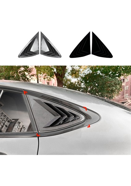 Araba Arka Üçgen Pencere Panjurları Panjurlar Perdeler Kapak Trimi Benz Glc Coupe C253 2016-2022 Karbon Fiber Rengi (Yurt Dışından) fırsatları