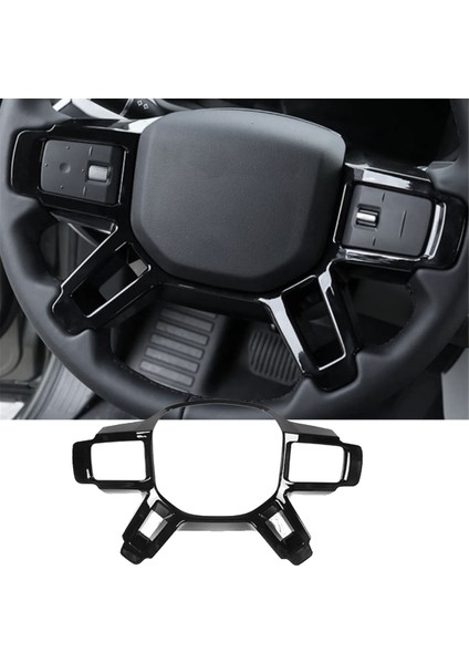 Araba Direksiyon Simidi Trim Sticker Direksiyon Simidi Düğmeleri Trim Çerçevesi Land Rover Defender 90 110 130 2020-2024 (Yurt Dışından) indirimleri