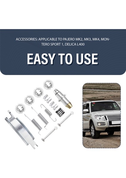 Mitsubishi Pajero Mk2 Mk3 Mk4 Montero Sport 1 2 Delica L400 Sol Arka El Freni Tamir Takımı MB858542 (Yurt Dışından) indirimleri