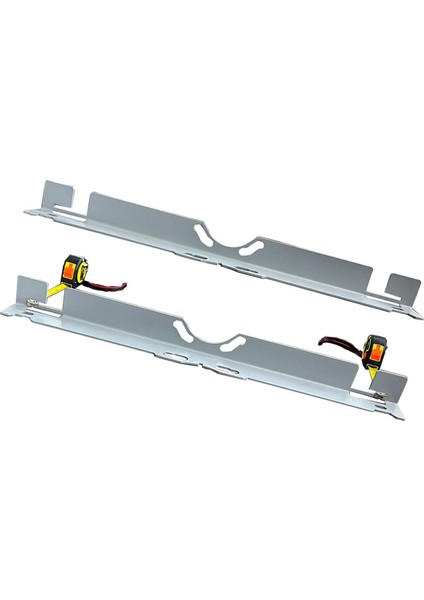 Evrensel Araba Tekerlek Hizalama Plaka Aracı Araba Ayak Tahtası Tekerlek Hizalama Aracı 2 Ölçüm Bandı ile Araba Suv Gümüş (Yurt Dışından)