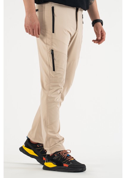 Erkek Taş Rengi Nefes Alan Likralı 4 Cepli Outdoor Pantolon indirimleri