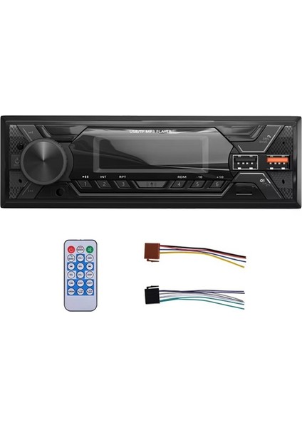 Araba Radyo 1 Din Stereo Multimedya Mp3 Çalar Dijital Bluetooth Fm Aux Girişi USB Bluetooth Evrensel Oto Radyo (Yurt Dışından)