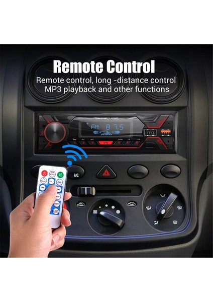 Araba Radyo 1 Din Stereo Multimedya Mp3 Çalar Dijital Bluetooth Fm Aux Girişi USB Bluetooth Evrensel Oto Radyo (Yurt Dışından) indirimleri